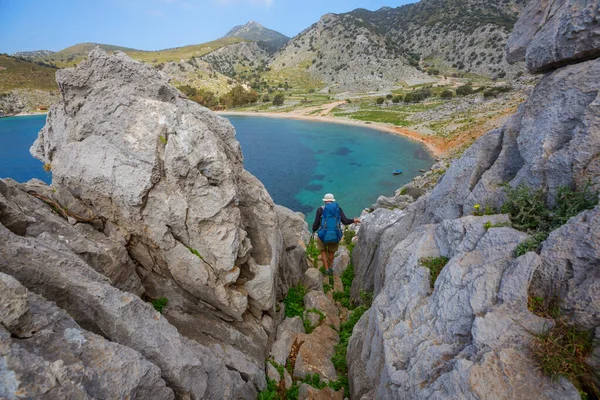 Lindas Paisagens Trilho Carian Mar Egeu Turquia — Fotografia de Stock