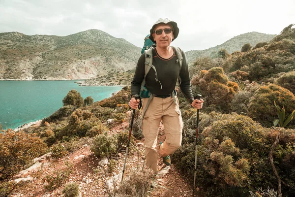 Hermosos Paisajes Sendero Mariano Mar Egeo Turquía —  Fotos de Stock