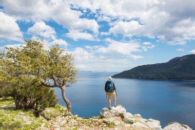 Beautiful landscapes on the Carian trail. Aegean Sea, Turkey. clipart