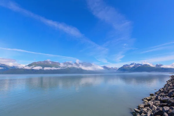 Lugn Sjö Alaska Tundra — Stockfoto