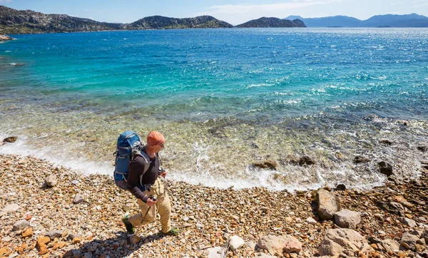 カリアン トレイルの美しい風景 エーゲ海 トルコ — ストック写真