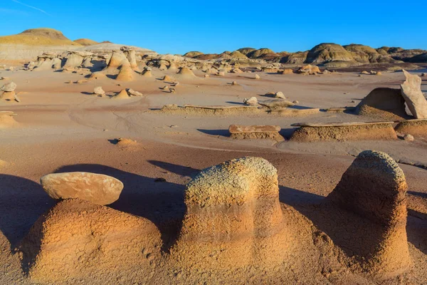 Unusual Desert Landscapes Bisti Badlands Zin Wilderness Area New Mexico — Stock Photo, Image