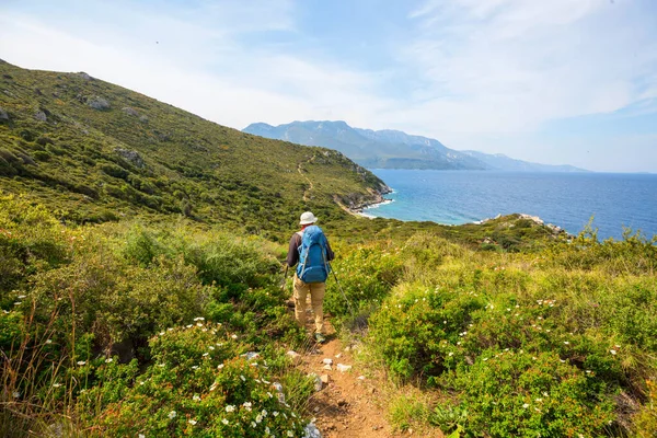 Hermosos Paisajes Sendero Mariano Mar Egeo Turquía —  Fotos de Stock