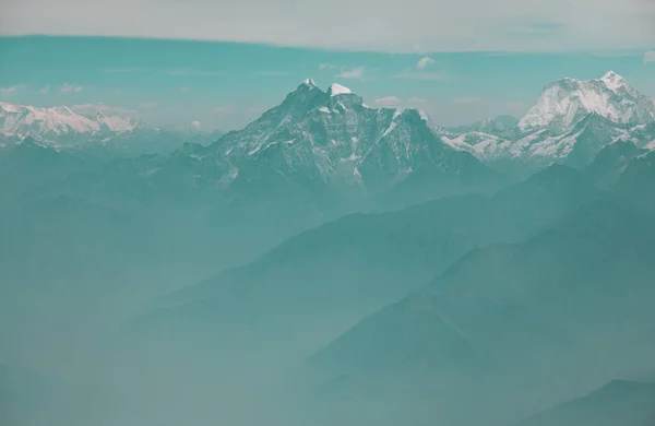 Sagarmatha Bölgesindeki Dağlar Himalaya — Stok fotoğraf