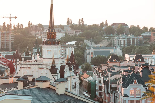 Kiev Stad Gamla Stan Ukraina Vacker Utsikt Över Den Antika — Stockfoto