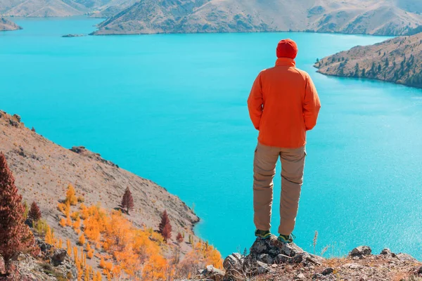 Úžasná Přírodní Krajina Novém Zélandu Horské Jezero — Stock fotografie