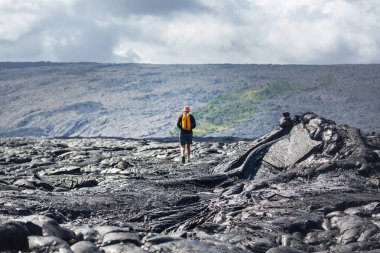 Hawaii, Büyük Ada 'da lav akıntısı