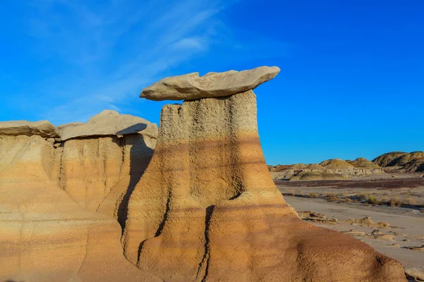 Paysages Désertiques Insolites Dans Les Badlands Bisti Région Sauvage Zin — Photo