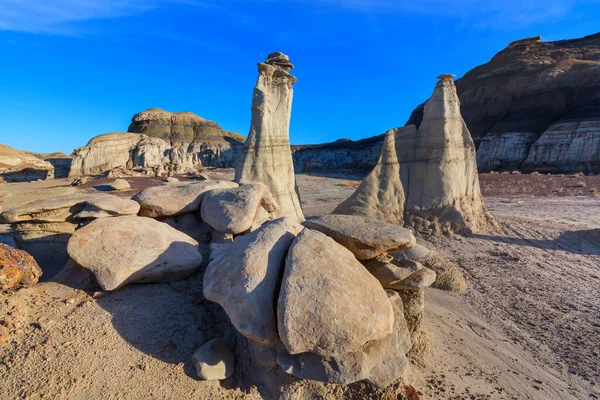 Paysages Désertiques Insolites Dans Les Badlands Bisti Région Sauvage Zin — Photo