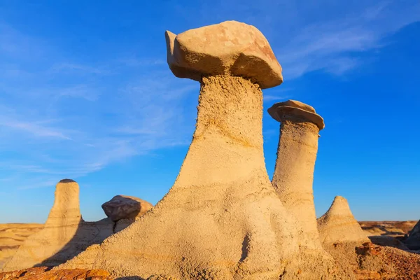 Unusual Desert Landscapes Bisti Badlands Zin Wilderness Area New Mexico — ストック写真