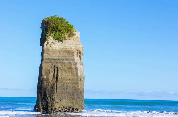 Prachtige Landschappen Het Ocean Beach Nieuw Zeeland Inspirerende Natuurlijke Reisachtergrond — Stockfoto