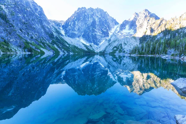 Hermosa Zona Salvaje Los Lagos Alpinos Washington — Foto de Stock