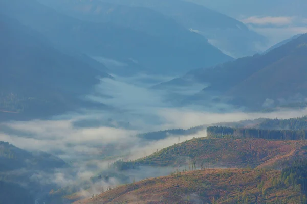 Belas Paisagens Naturais Nas Montanhas Dos Cárpatos — Fotografia de Stock