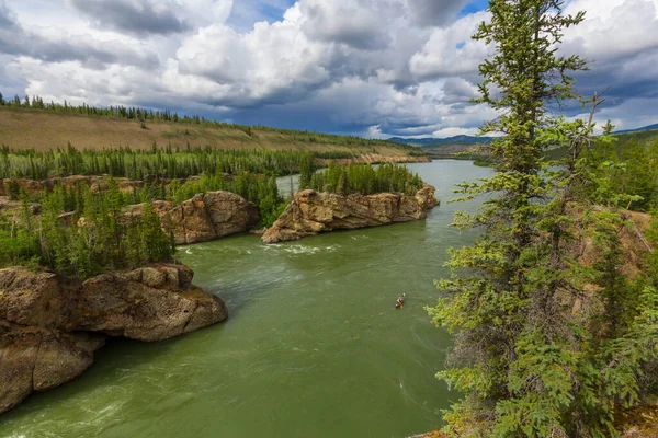 Mooie Klondike Rivier Canada — Stockfoto