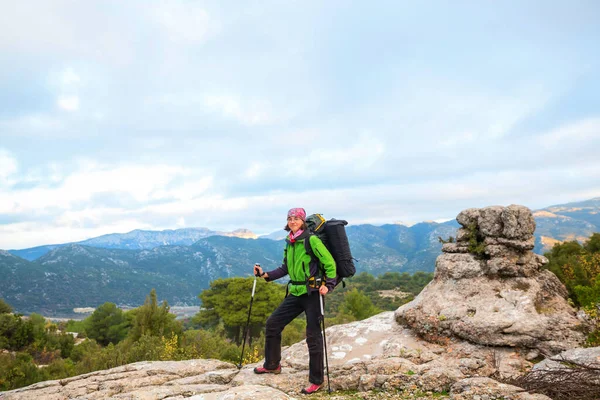 Beautiful Nature Landscapes Turkey Mountains Lycian Way Famous Hikers — Stock Photo, Image