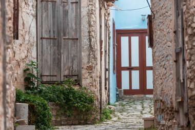 Eski şehirde sokak sahnesi