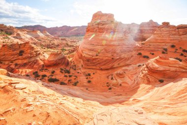 Vermillion Cliffs Vahşi Doğa Bölgesi, Utah ve Arizona 'dan Çakal Buttes.