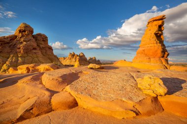 Vermillion Cliffs Vahşi Doğa Bölgesi, Utah ve Arizona 'dan Çakal Buttes.