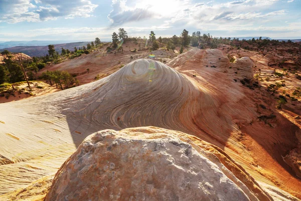 Utah Abd Kumtaşı Oluşumları Güzel Alışılmadık Manzaralar — Stok fotoğraf