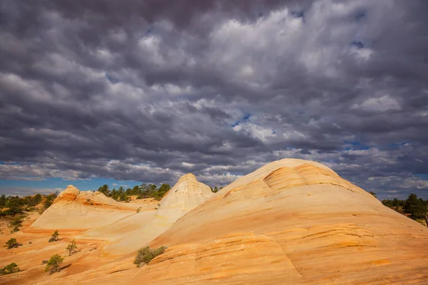 Formaciones Arenisca Utah Hermosos Paisajes Inusuales — Foto de Stock