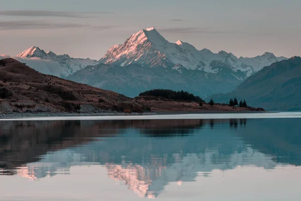 Veduta Del Maestoso Monte Aoraki Cook Nuova Zelanda Bellissimi Paesaggi — Foto Stock