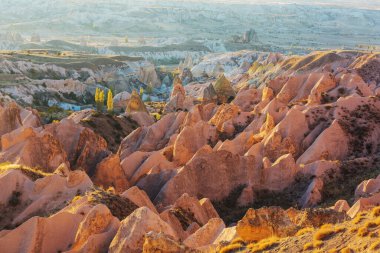 Türkiye 'nin ünlü Kapadokya kentinde alışılmadık kaya oluşumu