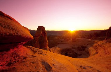 Utah, Arches Ulusal Parkı 'nda Narin Kemer.
