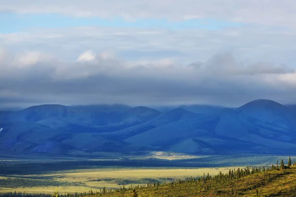 Tundra Landschappen Boven Poolcirkel — Stockfoto