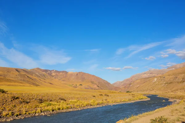 Gebirgsfluss Chile Südamerika — Stockfoto