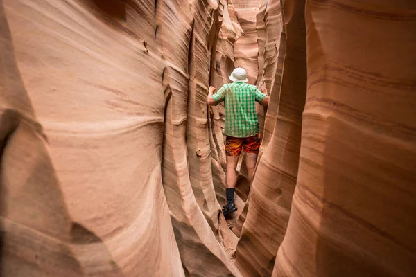 Slot Canyon Nel Grand Staircase Escalante National Park Utah Usa — Foto Stock