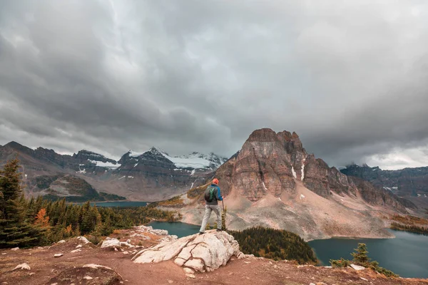 Csodálatos Hegyi Tájak Mount Assiniboine Tartományi Park Brit Columbia Kanada Stock Fotó