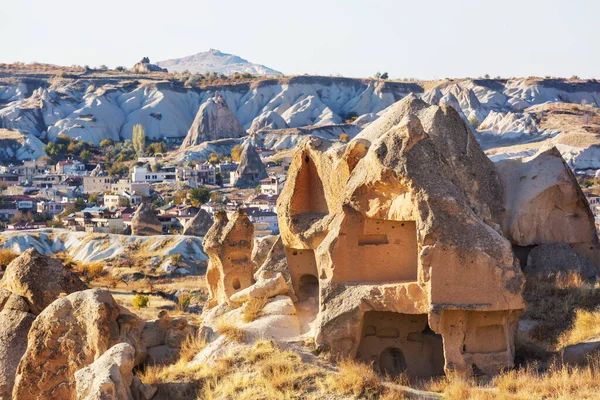 Türkiye Nin Ünlü Kapadokya Kentinde Alışılmadık Kaya Oluşumu — Stok fotoğraf