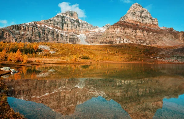 Belle Saison Automne Dans Les Montagnes Canadiennes Fond Automne — Photo