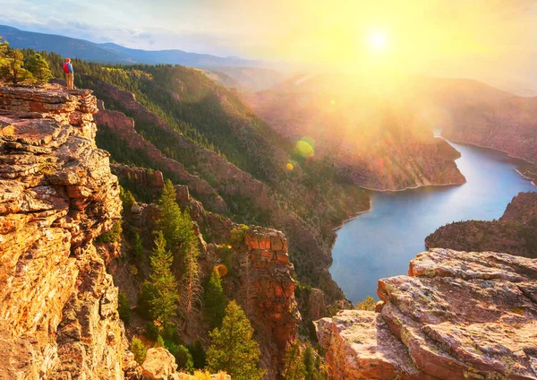 Bellissimi Paesaggi Nella Zona Ricreativa Flaming Gorge Stati Uniti America — Foto Stock