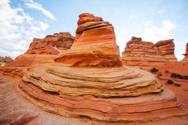 Vermillion Cliffs Vahşi Doğa Bölgesi, Utah ve Arizona 'dan Çakal Buttes.