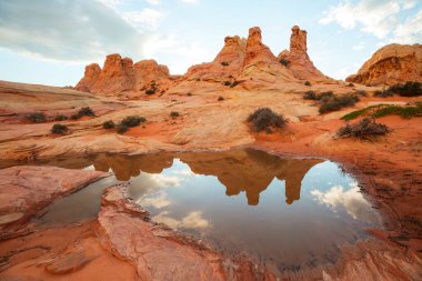 Vermillion Cliffs Vahşi Doğa Bölgesi, Utah ve Arizona 'dan Çakal Buttes.