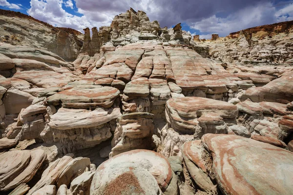 Formaciones Arenisca Utah Hermosos Paisajes Inusuales — Foto de Stock