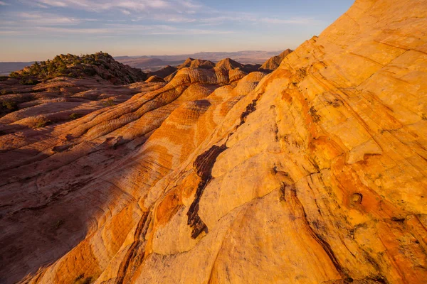 Formaciones Arenisca Utah Hermosos Paisajes Inusuales — Foto de Stock