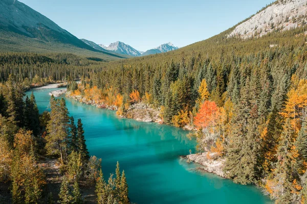 Bela Temporada Outono Nas Montanhas Canadenses Fundo Queda — Fotografia de Stock