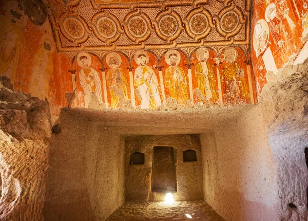 Oude Grot Interieur Cappadocië Turkije — Stockfoto