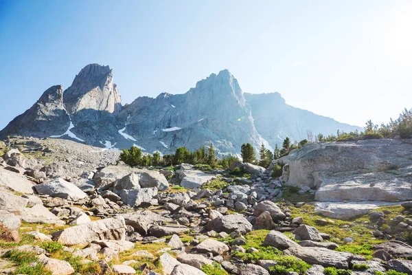 Πεζοπορία Στο Wind River Range Στο Γουαϊόμινγκ Ηπα Φθινοπωρινή — Φωτογραφία Αρχείου