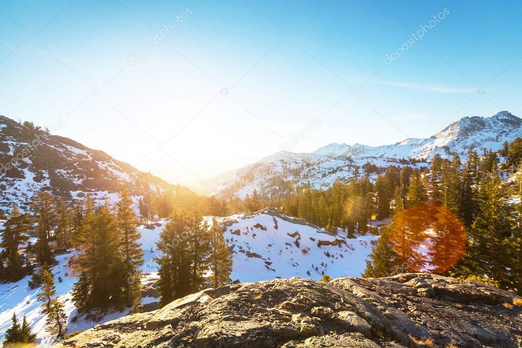 Sierra Nevada mountains in California, USA