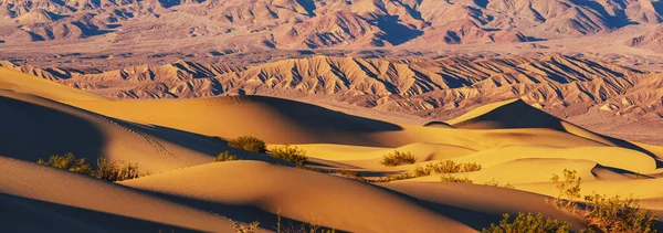 Sand Dunes California Usa Beautiful Nature Landscapes Travel Sunrise Background — Stock Photo, Image