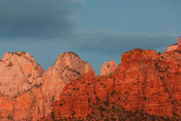 Parque Nacional Zion Hermosos Paisajes Naturales Sin Aliento Pico Zion — Foto de Stock