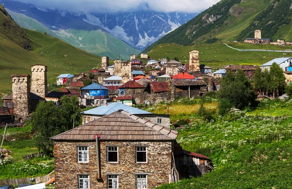 Ushguli falu — Stock Fotó