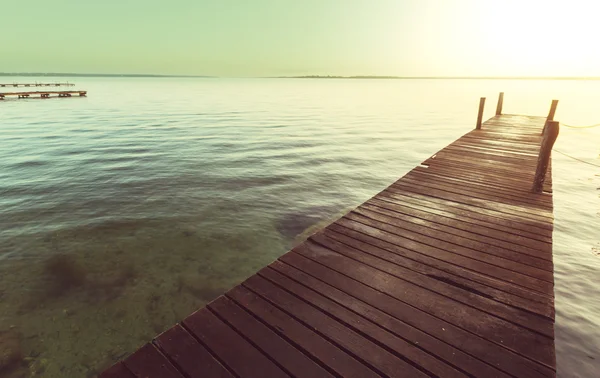 Boardwalk on  beach — Stock Photo, Image