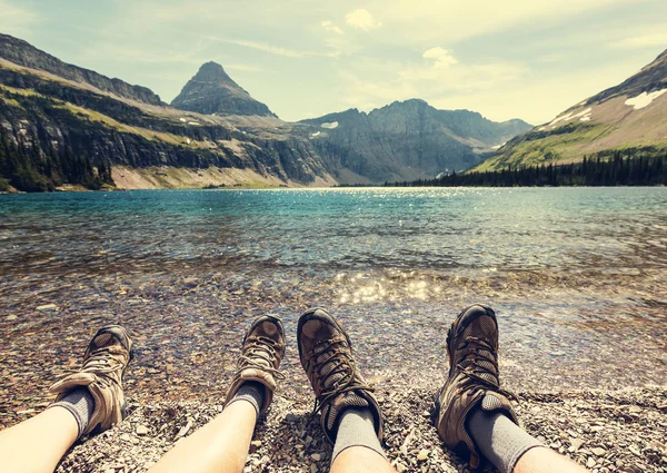 Wandelen in gletsjer — Stockfoto