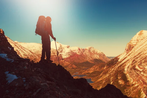 Wandelen in gletsjer — Stockfoto