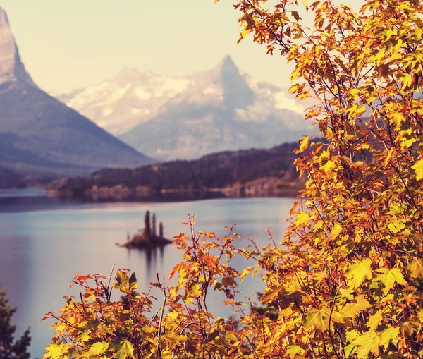 Herfst in Glacier National Park — Stockfoto