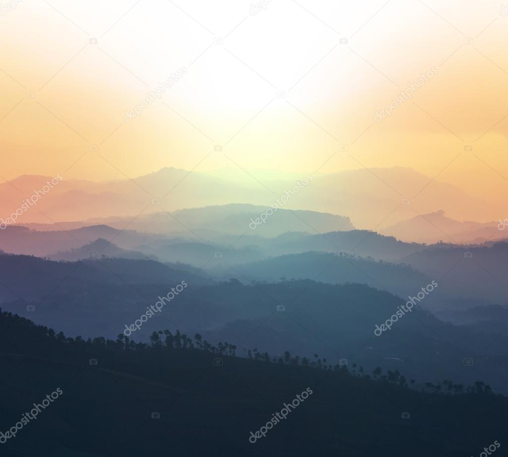 Mountains silhouette